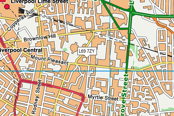 L69 7ZY map - OS VectorMap District (Ordnance Survey) L69 7ZY map - OS VectorMap District (Ordnance Survey)