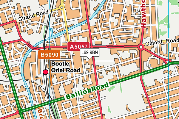 L69 9BN map - OS VectorMap District (Ordnance Survey) L69 9BN map - OS VectorMap District (Ordnance Survey)