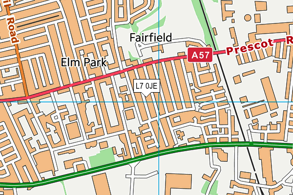 L7 0JE map - OS VectorMap District (Ordnance Survey)