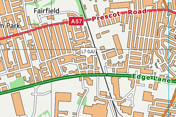 L7 0JU map - OS VectorMap District (Ordnance Survey)