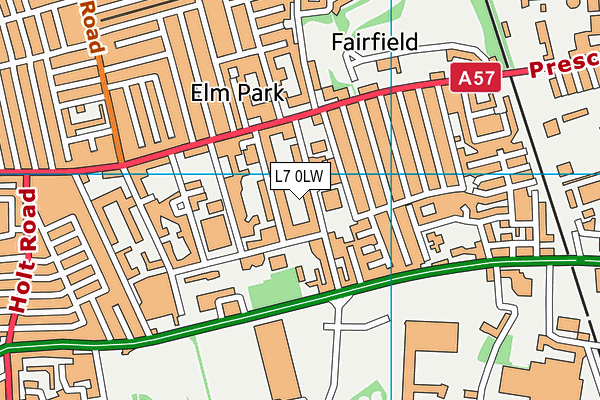 L7 0LW map - OS VectorMap District (Ordnance Survey)