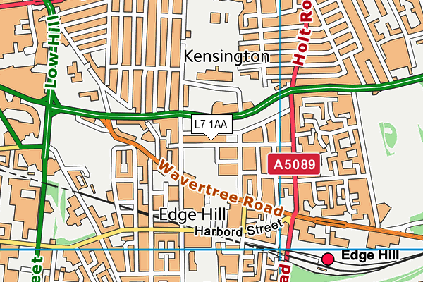 L7 1AA map - OS VectorMap District (Ordnance Survey) L7 1AA map - OS VectorMap District (Ordnance Survey)