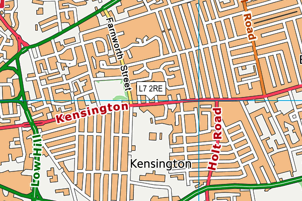 L7 2RE map - OS VectorMap District (Ordnance Survey) L7 2RE map - OS VectorMap District (Ordnance Survey)