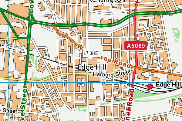 L7 3HE map - OS VectorMap District (Ordnance Survey) L7 3HE map - OS VectorMap District (Ordnance Survey)