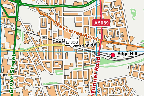 L7 3QG map - OS VectorMap District (Ordnance Survey)