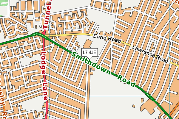 L7 4JE map - OS VectorMap District (Ordnance Survey) L7 4JE map - OS VectorMap District (Ordnance Survey)