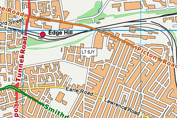 L7 6JY map - OS VectorMap District (Ordnance Survey)