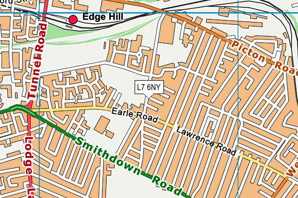 L7 6NY map - OS VectorMap District (Ordnance Survey) L7 6NY map - OS VectorMap District (Ordnance Survey)