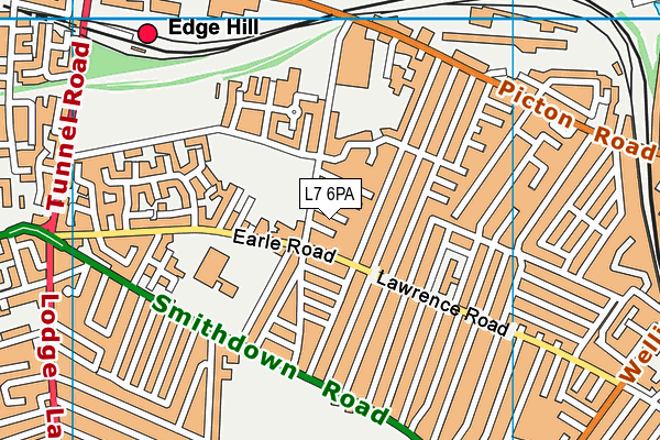 L7 6PA map - OS VectorMap District (Ordnance Survey) L7 6PA map - OS VectorMap District (Ordnance Survey)