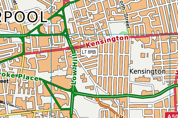 L7 8RB map - OS VectorMap District (Ordnance Survey) L7 8RB map - OS VectorMap District (Ordnance Survey)