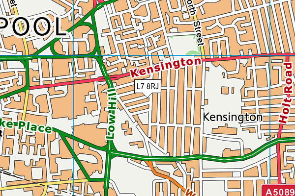 L7 8RJ map - OS VectorMap District (Ordnance Survey) L7 8RJ map - OS VectorMap District (Ordnance Survey)