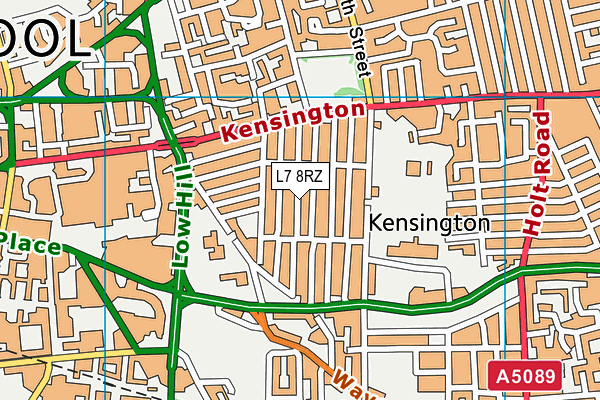 L7 8RZ map - OS VectorMap District (Ordnance Survey) L7 8RZ map - OS VectorMap District (Ordnance Survey)