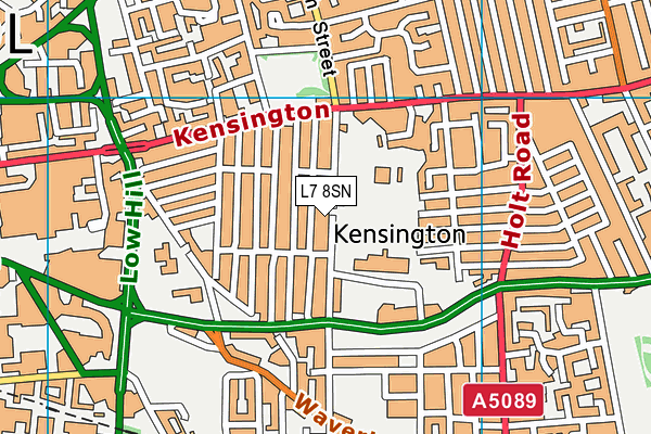 L7 8SN map - OS VectorMap District (Ordnance Survey) L7 8SN map - OS VectorMap District (Ordnance Survey)