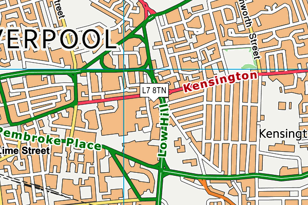 L7 8TN map - OS VectorMap District (Ordnance Survey) L7 8TN map - OS VectorMap District (Ordnance Survey)