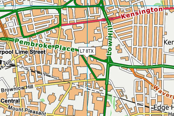L7 8TX map - OS VectorMap District (Ordnance Survey) L7 8TX map - OS VectorMap District (Ordnance Survey)