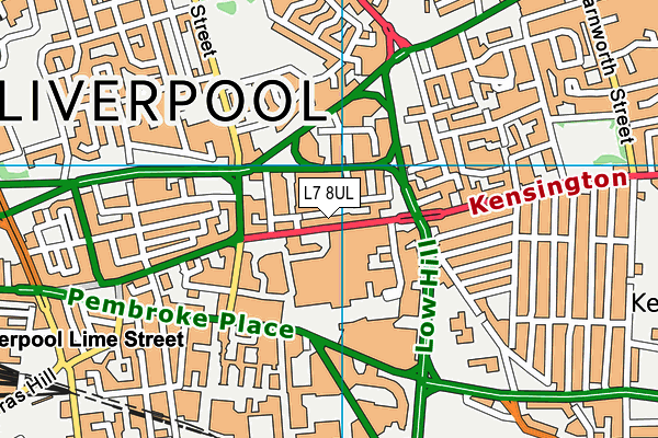 L7 8UL map - OS VectorMap District (Ordnance Survey) L7 8UL map - OS VectorMap District (Ordnance Survey)