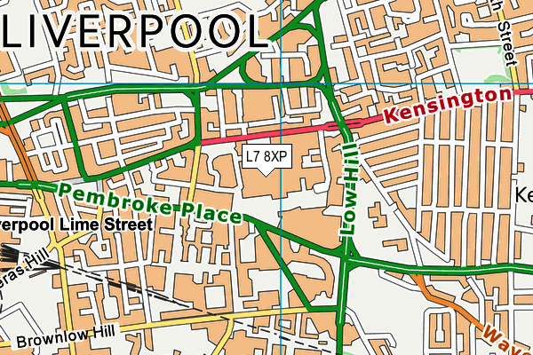 L7 8XP map - OS VectorMap District (Ordnance Survey) L7 8XP map - OS VectorMap District (Ordnance Survey)