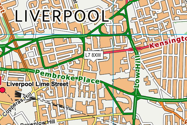 L7 8XW map - OS VectorMap District (Ordnance Survey) L7 8XW map - OS VectorMap District (Ordnance Survey)