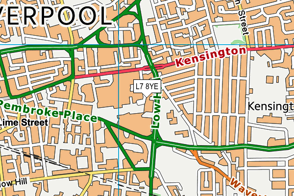 L7 8YE map - OS VectorMap District (Ordnance Survey) L7 8YE map - OS VectorMap District (Ordnance Survey)