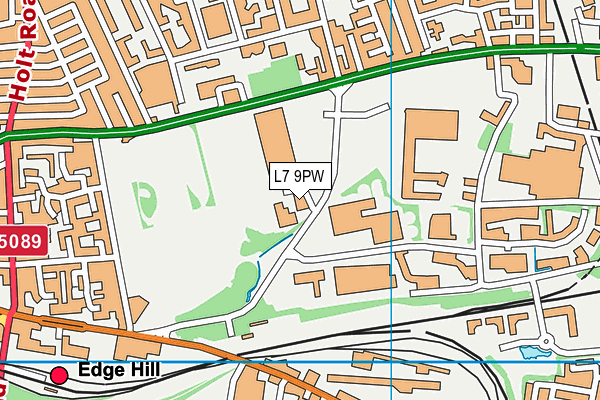 L7 9PW map - OS VectorMap District (Ordnance Survey) L7 9PW map - OS VectorMap District (Ordnance Survey)