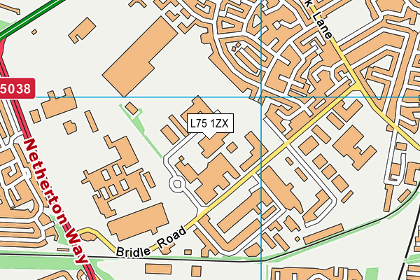 L75 1ZX map - OS VectorMap District (Ordnance Survey) L75 1ZX map - OS VectorMap District (Ordnance Survey)