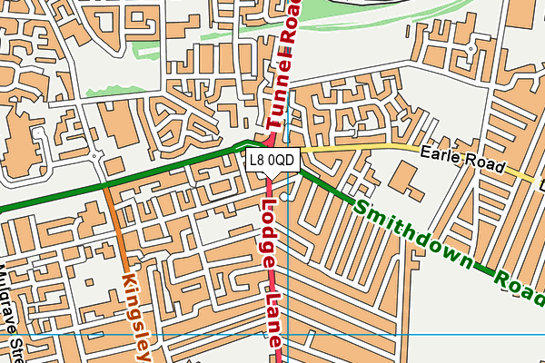 L8 0QD map - OS VectorMap District (Ordnance Survey) L8 0QD map - OS VectorMap District (Ordnance Survey)
