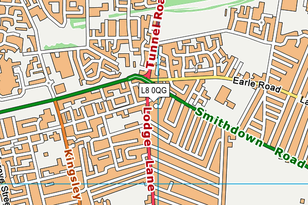 L8 0QG map - OS VectorMap District (Ordnance Survey) L8 0QG map - OS VectorMap District (Ordnance Survey)