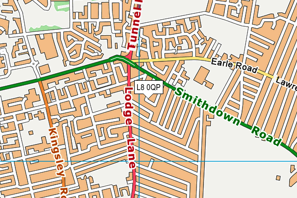 L8 0QP map - OS VectorMap District (Ordnance Survey) L8 0QP map - OS VectorMap District (Ordnance Survey)
