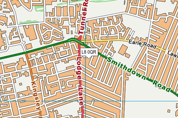 L8 0QR map - OS VectorMap District (Ordnance Survey) L8 0QR map - OS VectorMap District (Ordnance Survey)
