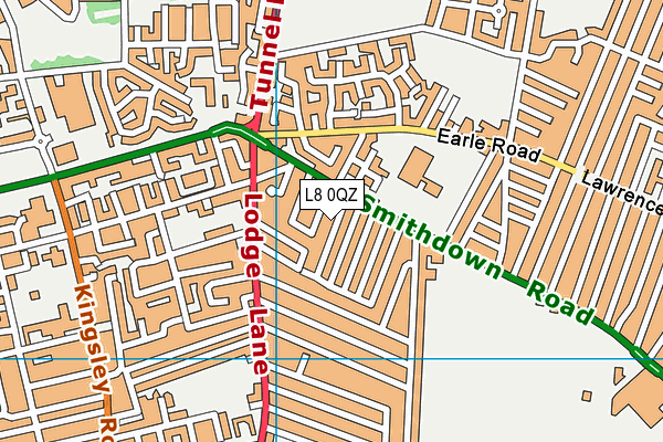 L8 0QZ map - OS VectorMap District (Ordnance Survey) L8 0QZ map - OS VectorMap District (Ordnance Survey)
