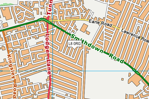 L8 0RG map - OS VectorMap District (Ordnance Survey) L8 0RG map - OS VectorMap District (Ordnance Survey)