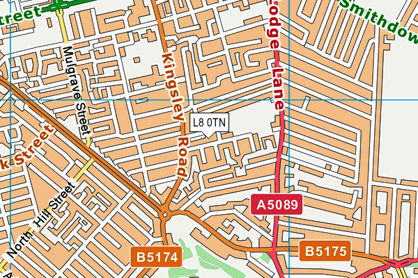 L8 0TN map - OS VectorMap District (Ordnance Survey) L8 0TN map - OS VectorMap District (Ordnance Survey)