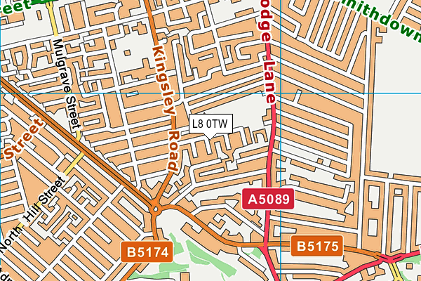 L8 0TW map - OS VectorMap District (Ordnance Survey) L8 0TW map - OS VectorMap District (Ordnance Survey)