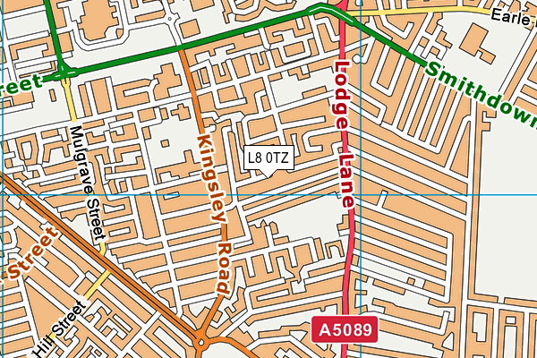 L8 0TZ map - OS VectorMap District (Ordnance Survey) L8 0TZ map - OS VectorMap District (Ordnance Survey)