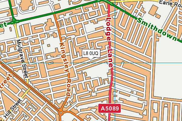L8 0UQ map - OS VectorMap District (Ordnance Survey) L8 0UQ map - OS VectorMap District (Ordnance Survey)