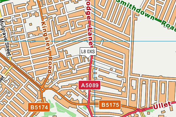 L8 0XS map - OS VectorMap District (Ordnance Survey) L8 0XS map - OS VectorMap District (Ordnance Survey)
