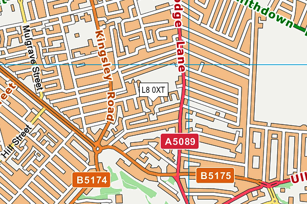 L8 0XT map - OS VectorMap District (Ordnance Survey) L8 0XT map - OS VectorMap District (Ordnance Survey)