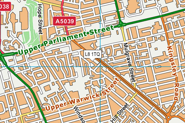L8 1TQ map - OS VectorMap District (Ordnance Survey) L8 1TQ map - OS VectorMap District (Ordnance Survey)