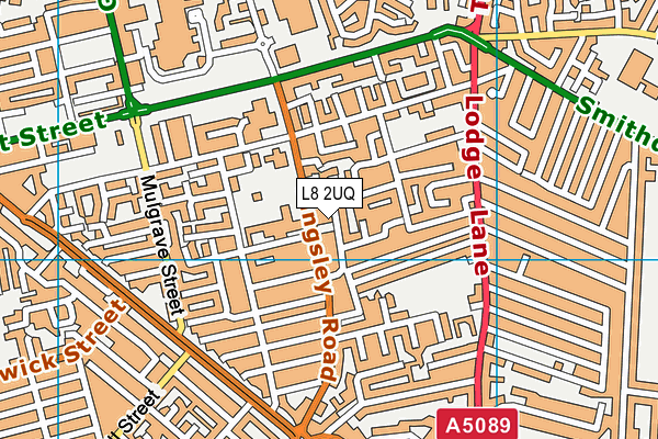 L8 2UQ map - OS VectorMap District (Ordnance Survey) L8 2UQ map - OS VectorMap District (Ordnance Survey)