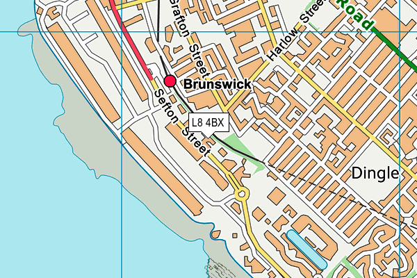L8 4BX map - OS VectorMap District (Ordnance Survey) L8 4BX map - OS VectorMap District (Ordnance Survey)