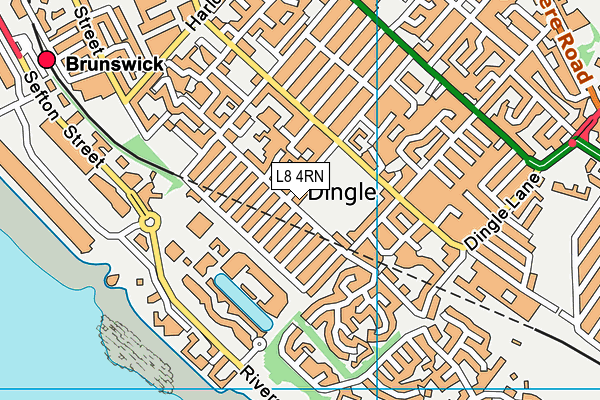 L8 4RN map - OS VectorMap District (Ordnance Survey) L8 4RN map - OS VectorMap District (Ordnance Survey)