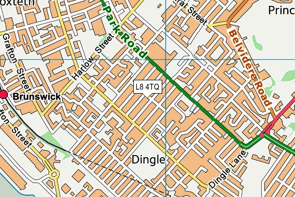 L8 4TQ map - OS VectorMap District (Ordnance Survey) L8 4TQ map - OS VectorMap District (Ordnance Survey)