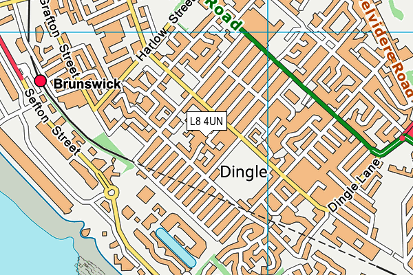 L8 4UN map - OS VectorMap District (Ordnance Survey) L8 4UN map - OS VectorMap District (Ordnance Survey)
