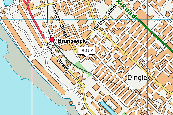 L8 4UY map - OS VectorMap District (Ordnance Survey) L8 4UY map - OS VectorMap District (Ordnance Survey)