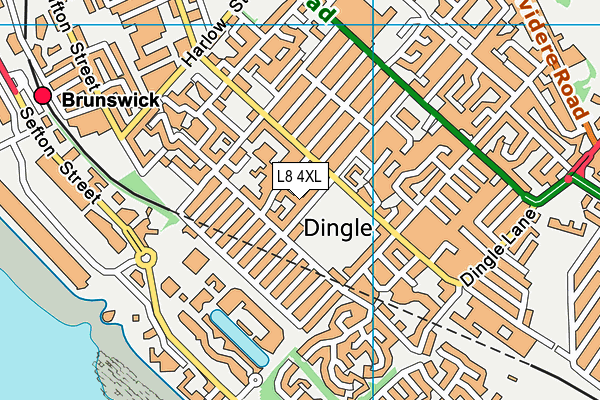 L8 4XL map - OS VectorMap District (Ordnance Survey) L8 4XL map - OS VectorMap District (Ordnance Survey)