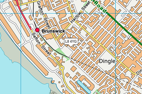 L8 4YG map - OS VectorMap District (Ordnance Survey) L8 4YG map - OS VectorMap District (Ordnance Survey)