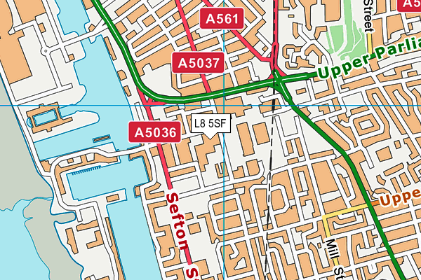 L8 5SF map - OS VectorMap District (Ordnance Survey) L8 5SF map - OS VectorMap District (Ordnance Survey)