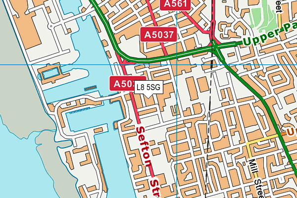 L8 5SG map - OS VectorMap District (Ordnance Survey) L8 5SG map - OS VectorMap District (Ordnance Survey)