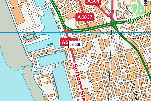 L8 5SL map - OS VectorMap District (Ordnance Survey) L8 5SL map - OS VectorMap District (Ordnance Survey)