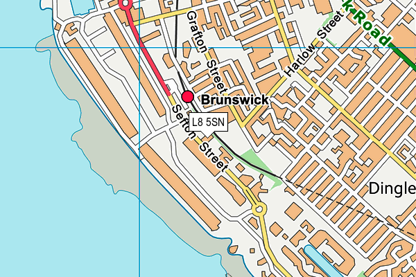 L8 5SN map - OS VectorMap District (Ordnance Survey) L8 5SN map - OS VectorMap District (Ordnance Survey)